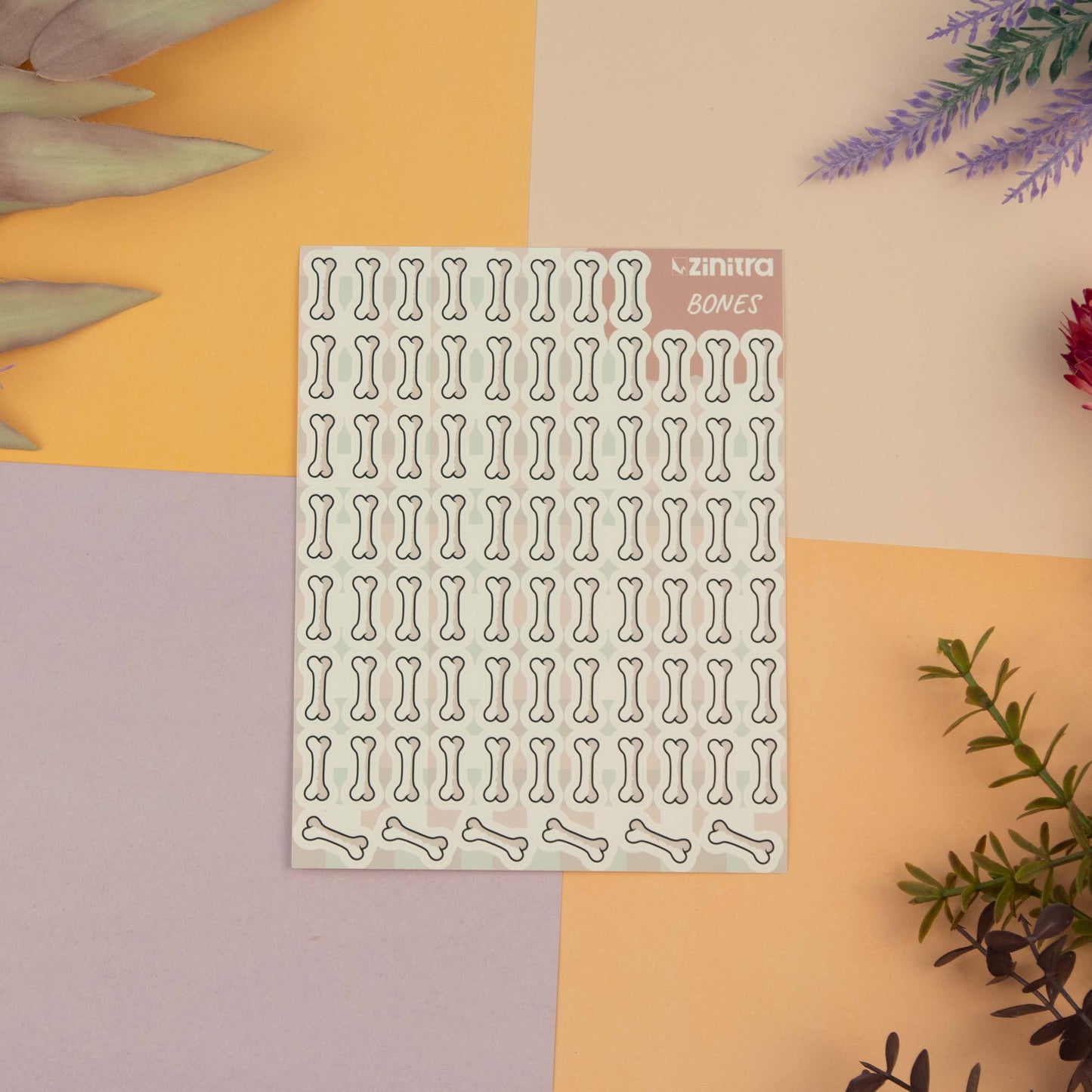 ''Bones'' sticker sheet