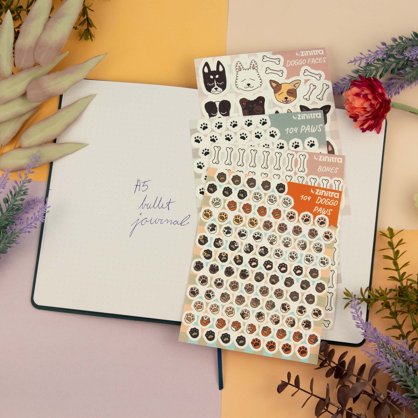 ''Silly doggo'' BUNDLE - doggo paws, doggo faces, bones sticker sheets
