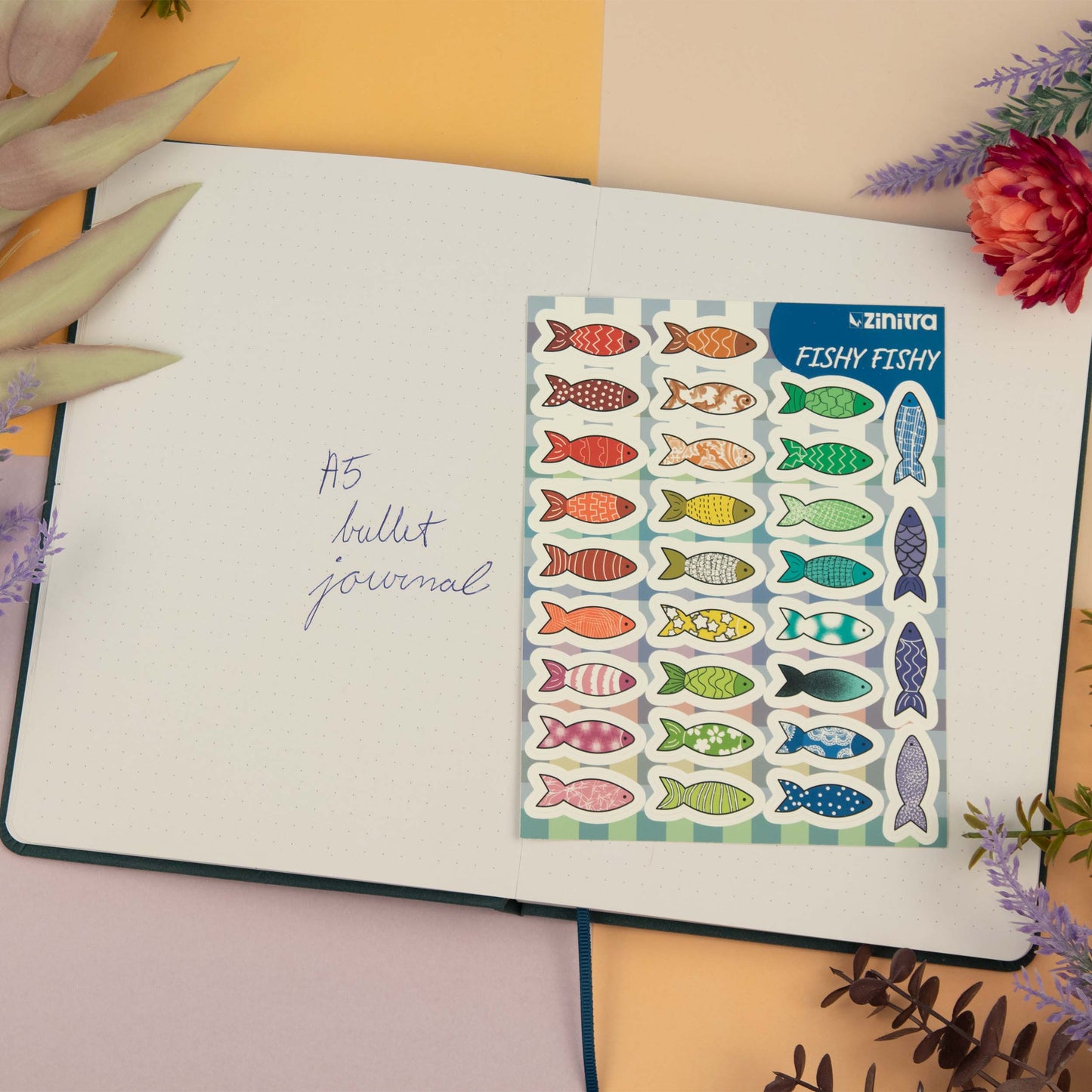 ''Fishy Fishy '' sticker sheet