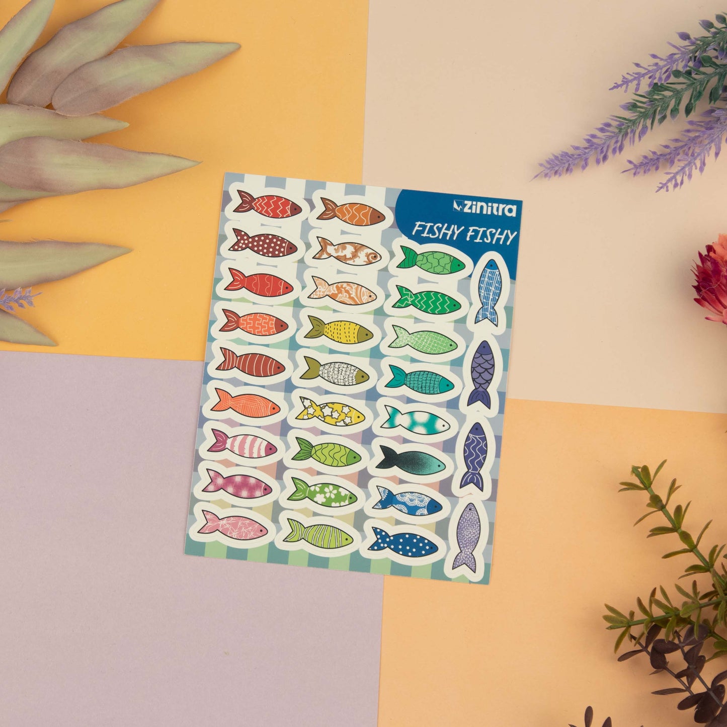''Fishy Fishy '' sticker sheet