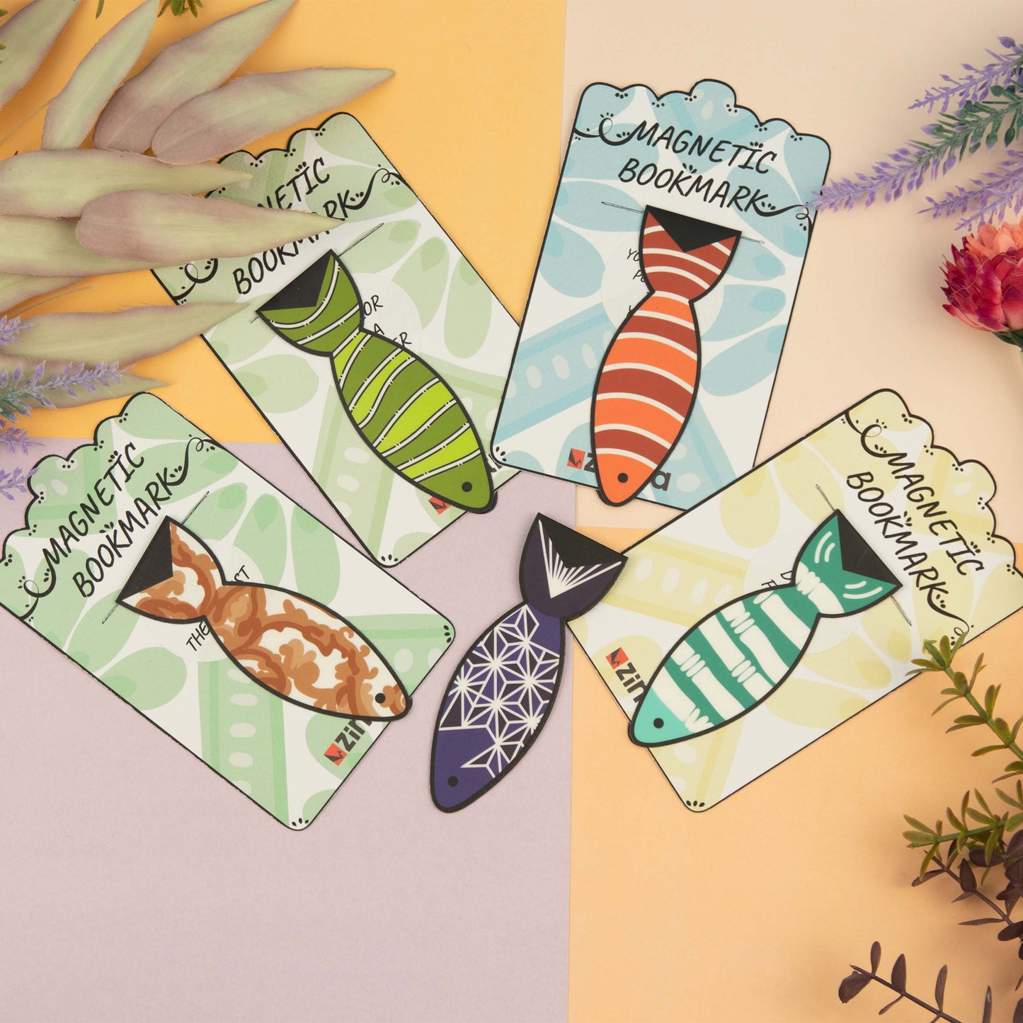 ''Fish'' Magnetic Bookmark - Multiple colors