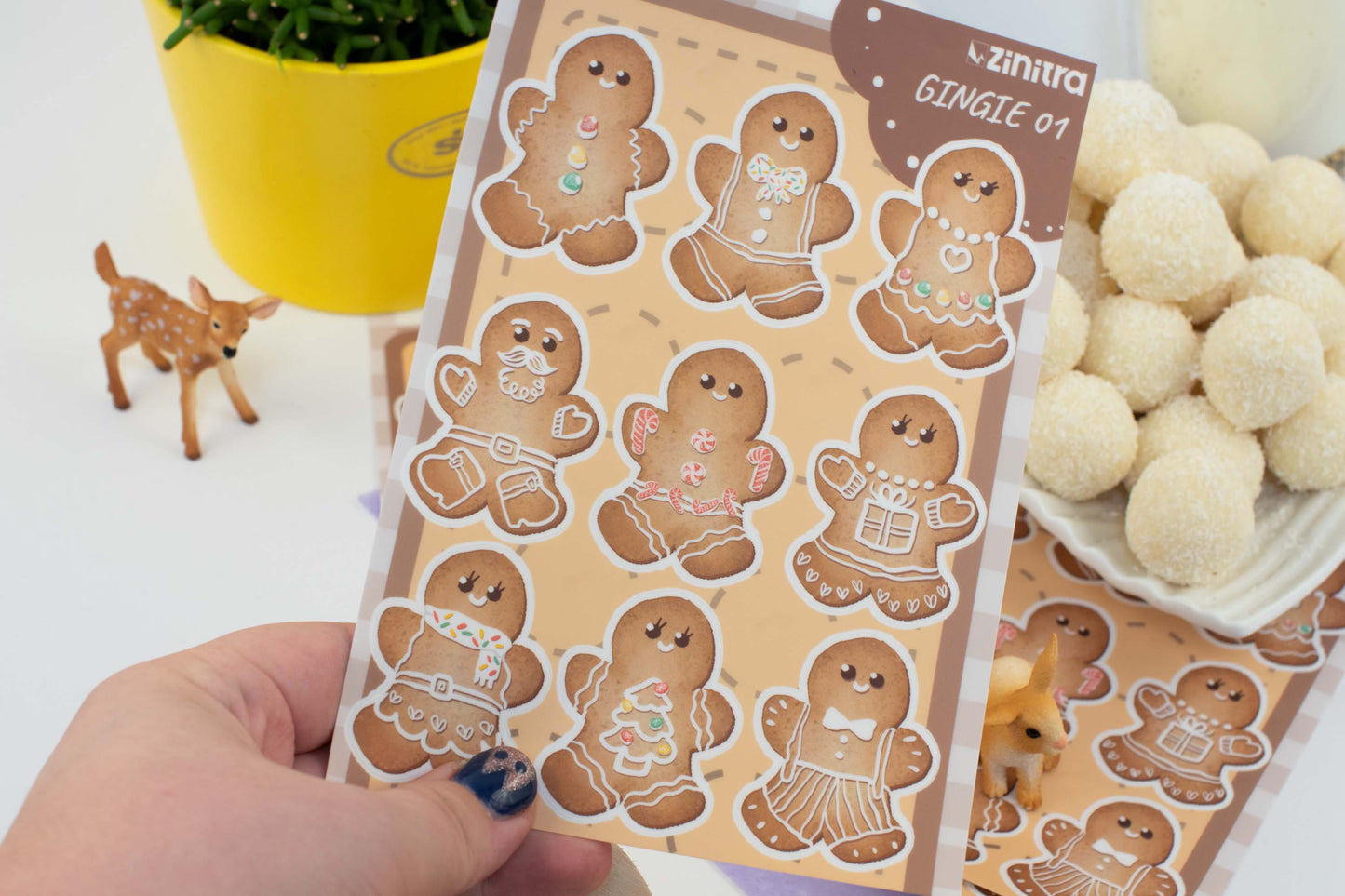 ''Gingerbread'' Sticker Sheet