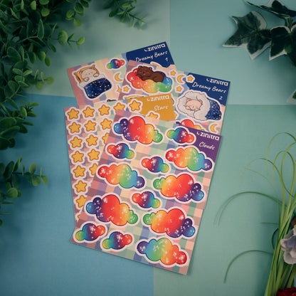 BUNDLE ''5 Dreamy Bears'' Sticker Sheets
