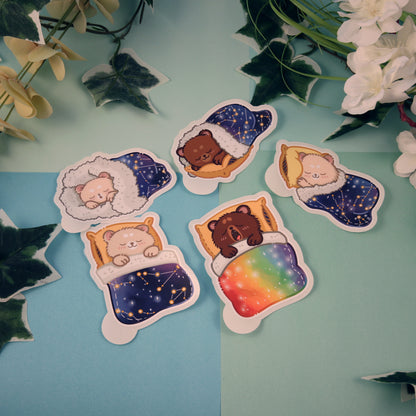 BUNDLE ''Dreamy Bears'' 10 Die Cut Stickers