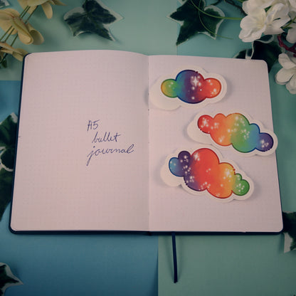''Rainbow Clouds'' Die Cut Stickers