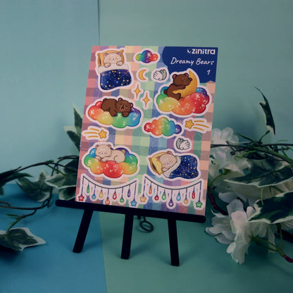 BUNDLE ''5 Dreamy Bears'' Sticker Sheets