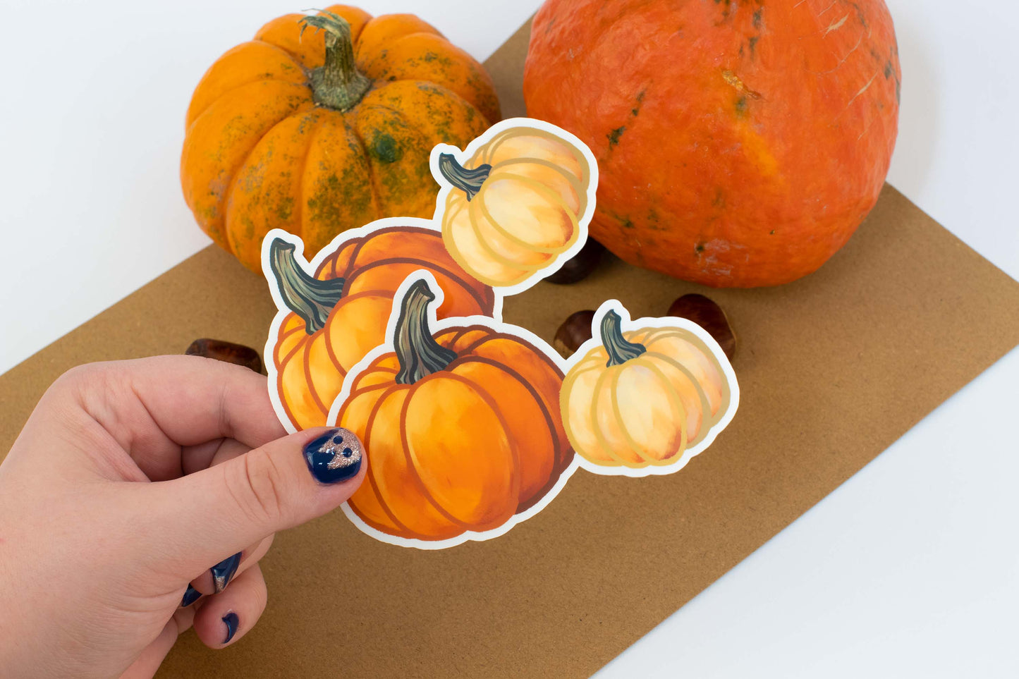 Twice the Charm: Orange & White Pumpkins!