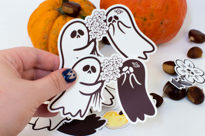 Set of 10 Ghost Stickers