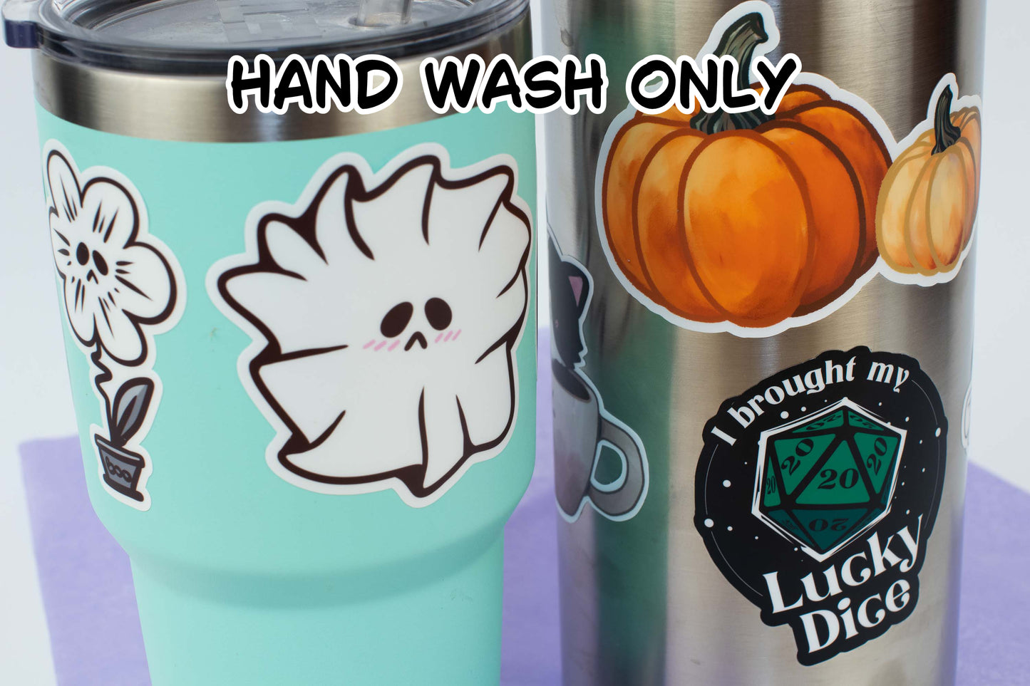 Adorable Ghost with Paws Single Sticker