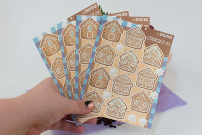 Gingerbread Houses Sticker Sheet