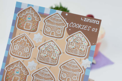 Gingerbread Houses Sticker Sheet