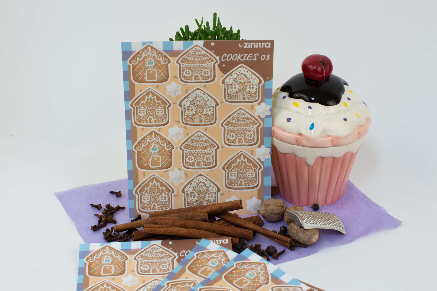 Gingerbread Houses Sticker Sheet