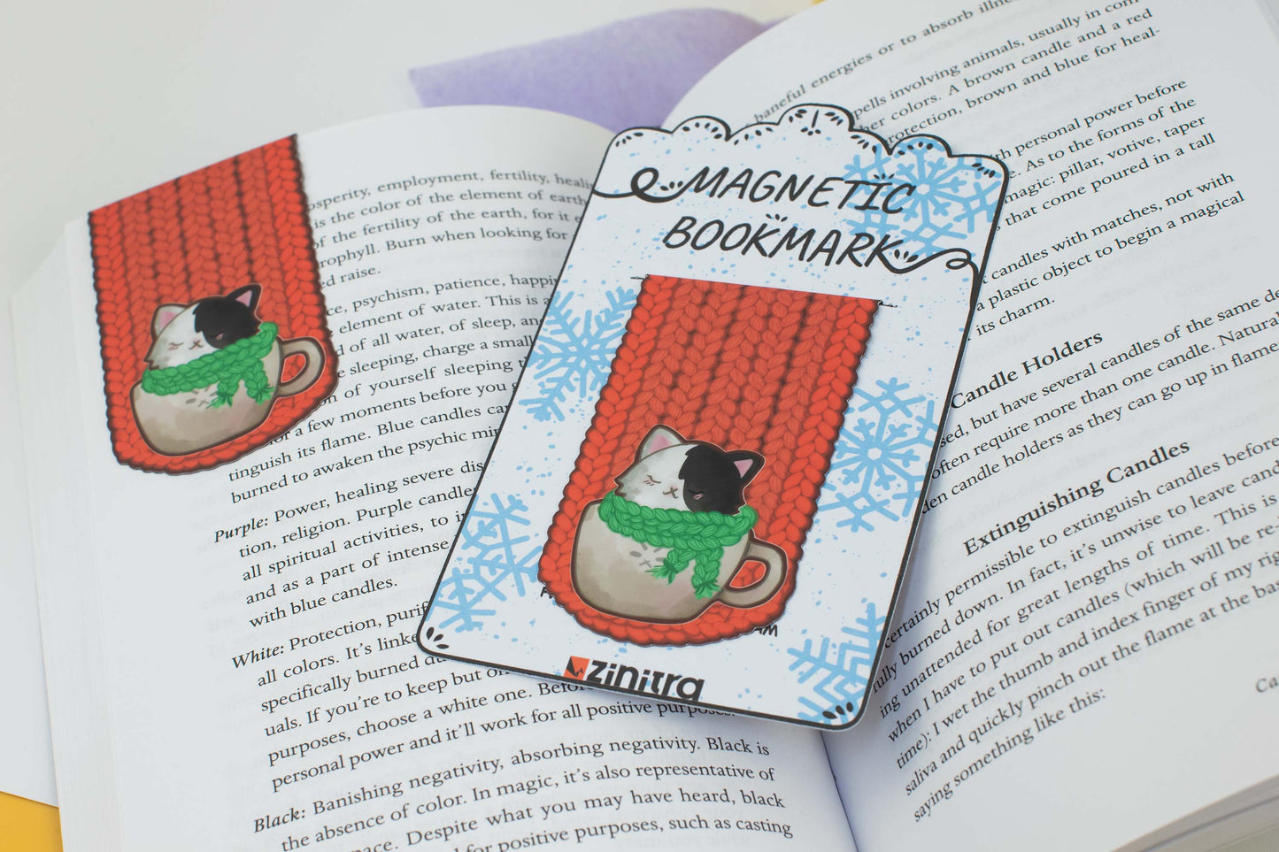 Cozy Kitty Magnetic Bookmark