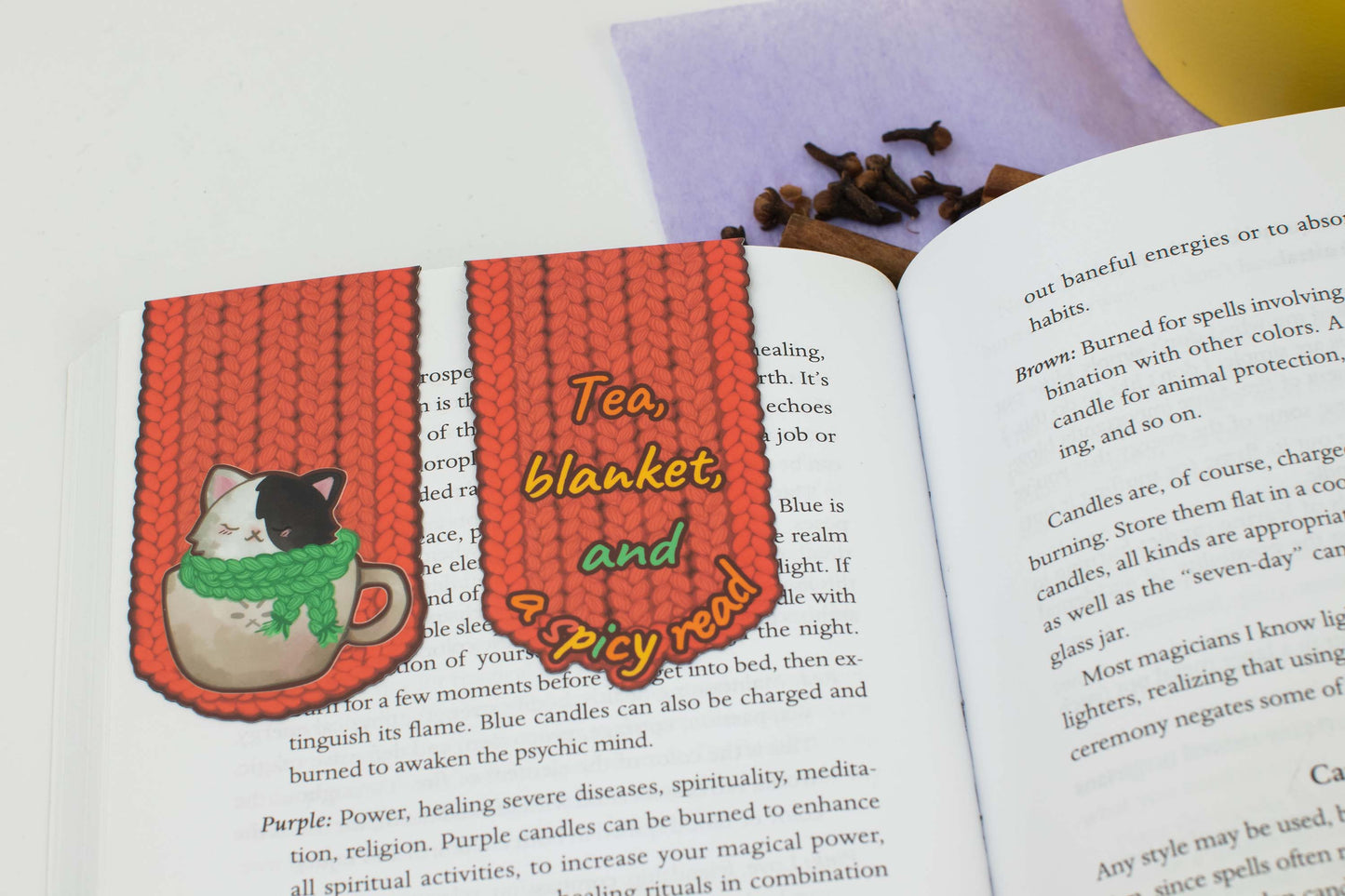 Cozy Kitty Magnetic Bookmark