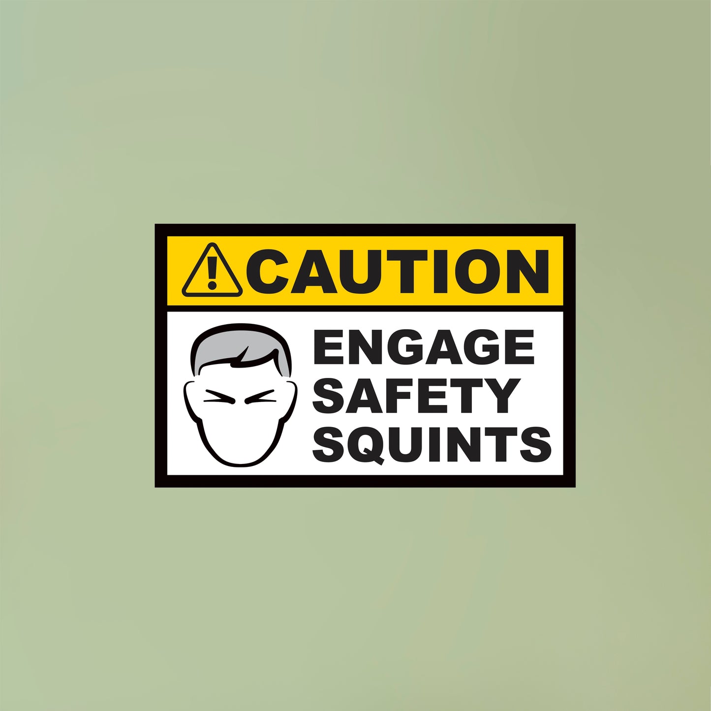 Safety Squints Single Sticker